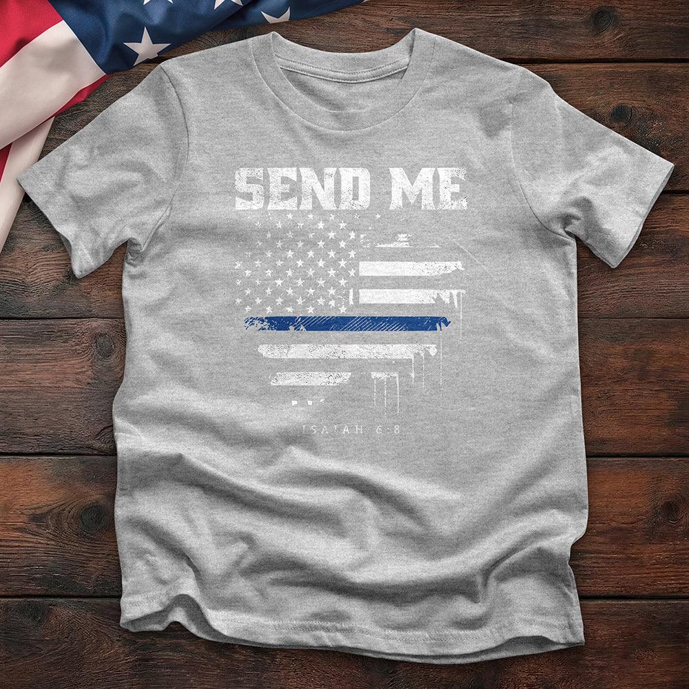 Send Me Isaiah 6:8 Flag Tee