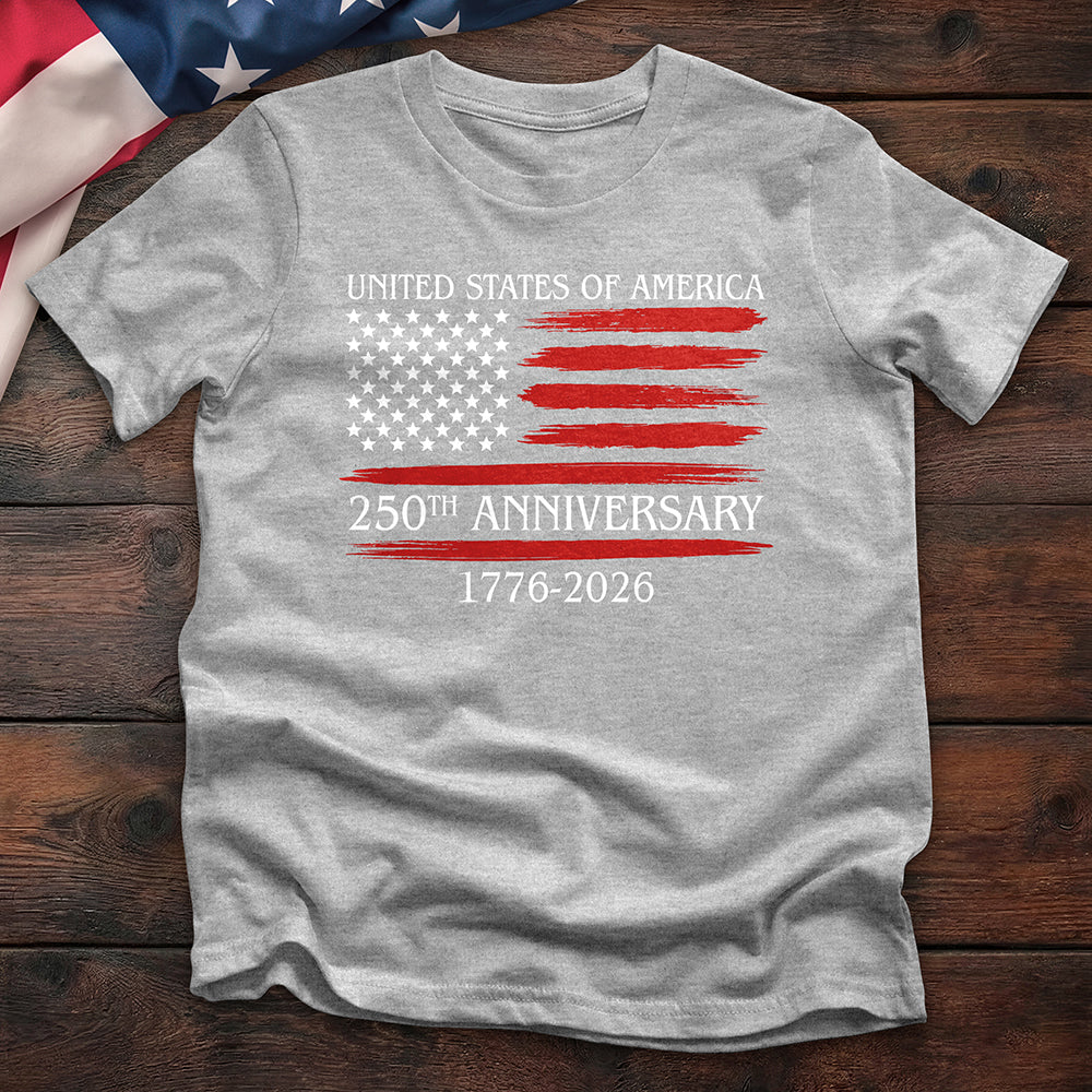 250th Anniversary Distressed Flag Tee