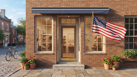 American Flag at a Business: Storefront Rules