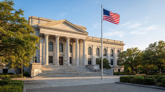 American Flag at a Courthouse: Display Rules