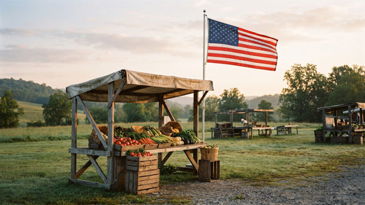 American Flag at a Farmers Market: Display Rules
