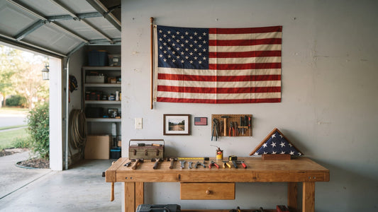 American Flag in a Garage: Display Rules