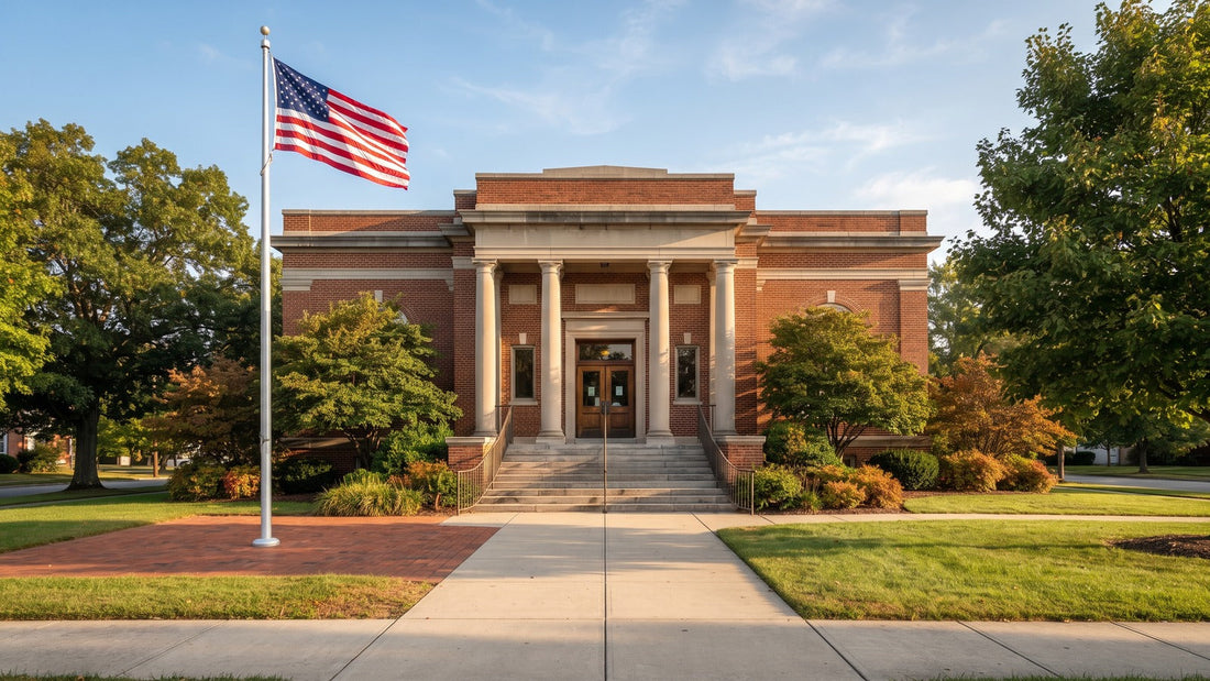 American Flag at a Library: Display Rules