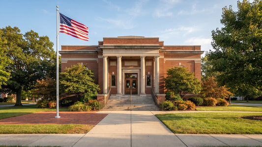 American Flag at a Library: Display Rules