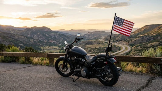 American Flag on a Motorcycle: Safety and Rules