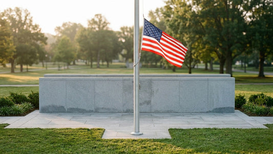 American Flag at a Veterans Memorial: Rules