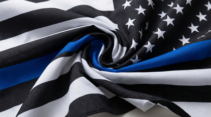 Thin Blue Line American Flag