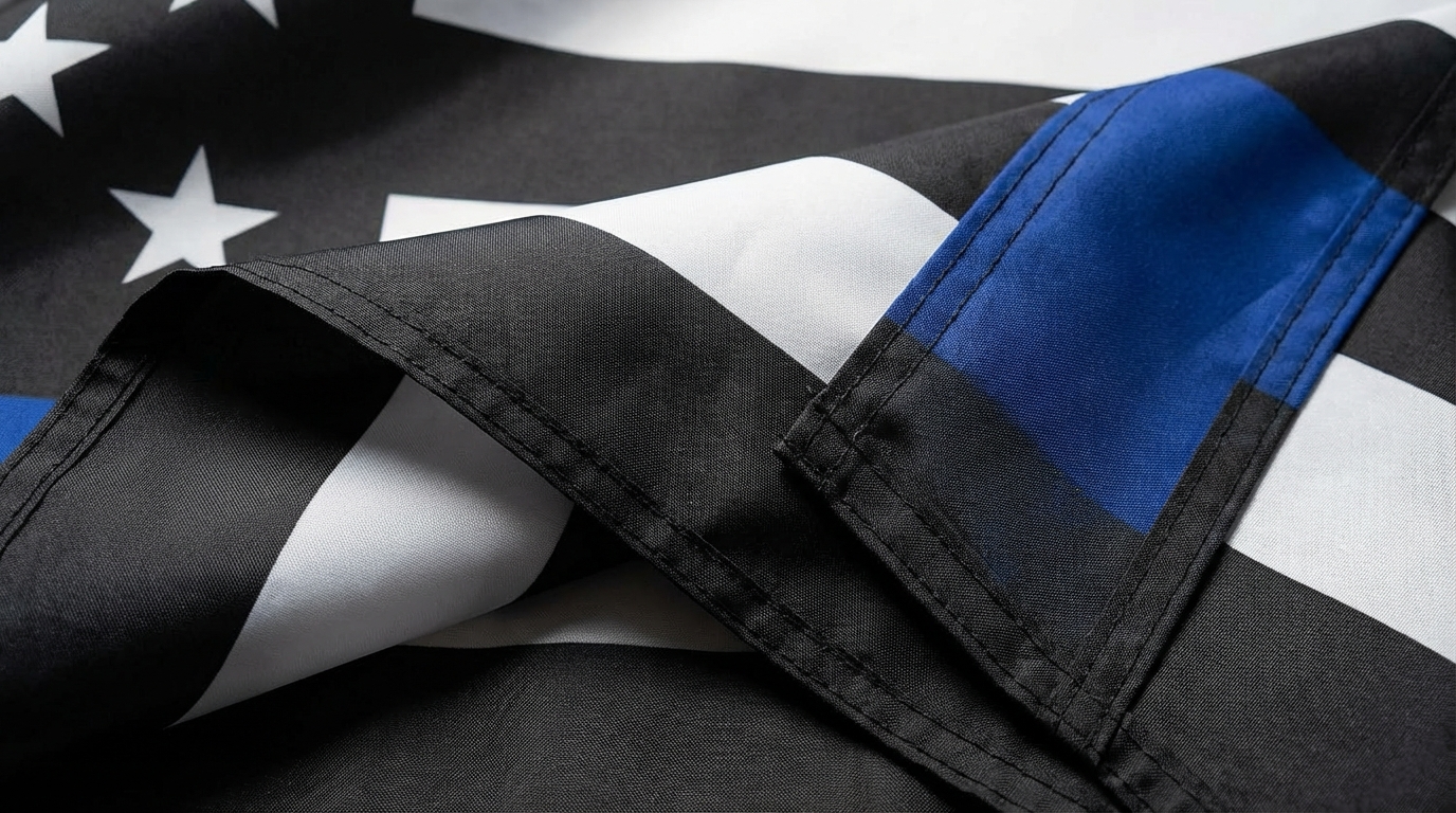 Thin Blue Line American Flag