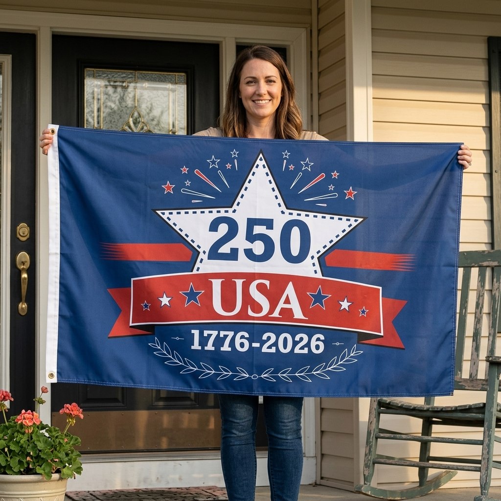 America 250th Anniversary Flag