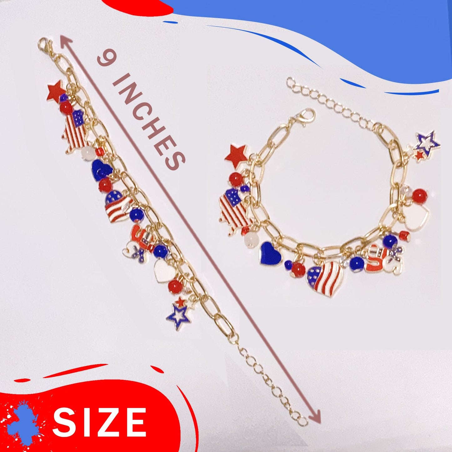 USA Charm Bracelet