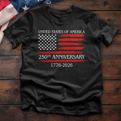 250th Anniversary Distressed Flag Tee