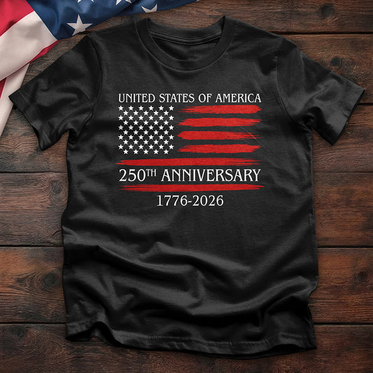 250th Anniversary Distressed Flag Tee