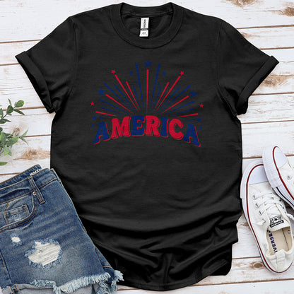 America Fireworks Tee