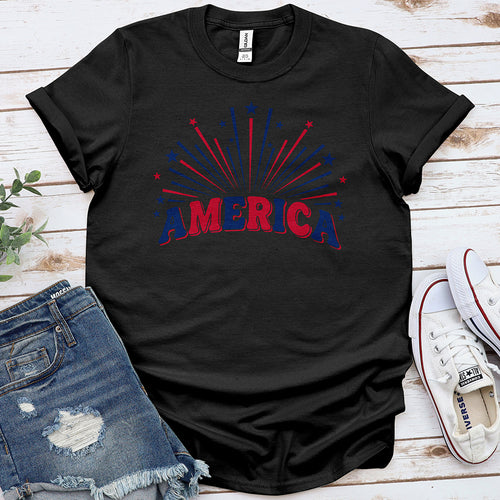 America Fireworks Tee