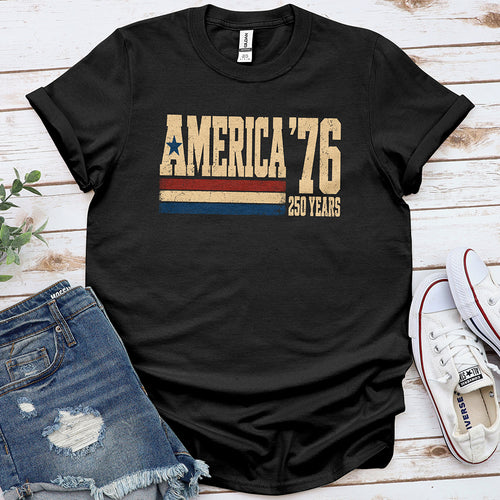 America 76 Tee — Black