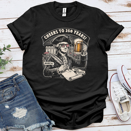 George Washington 250 Tee — Black
