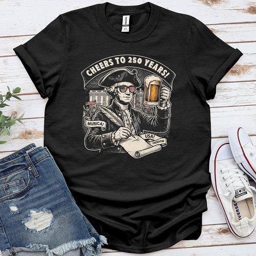 George Washington 250 Tee — Black