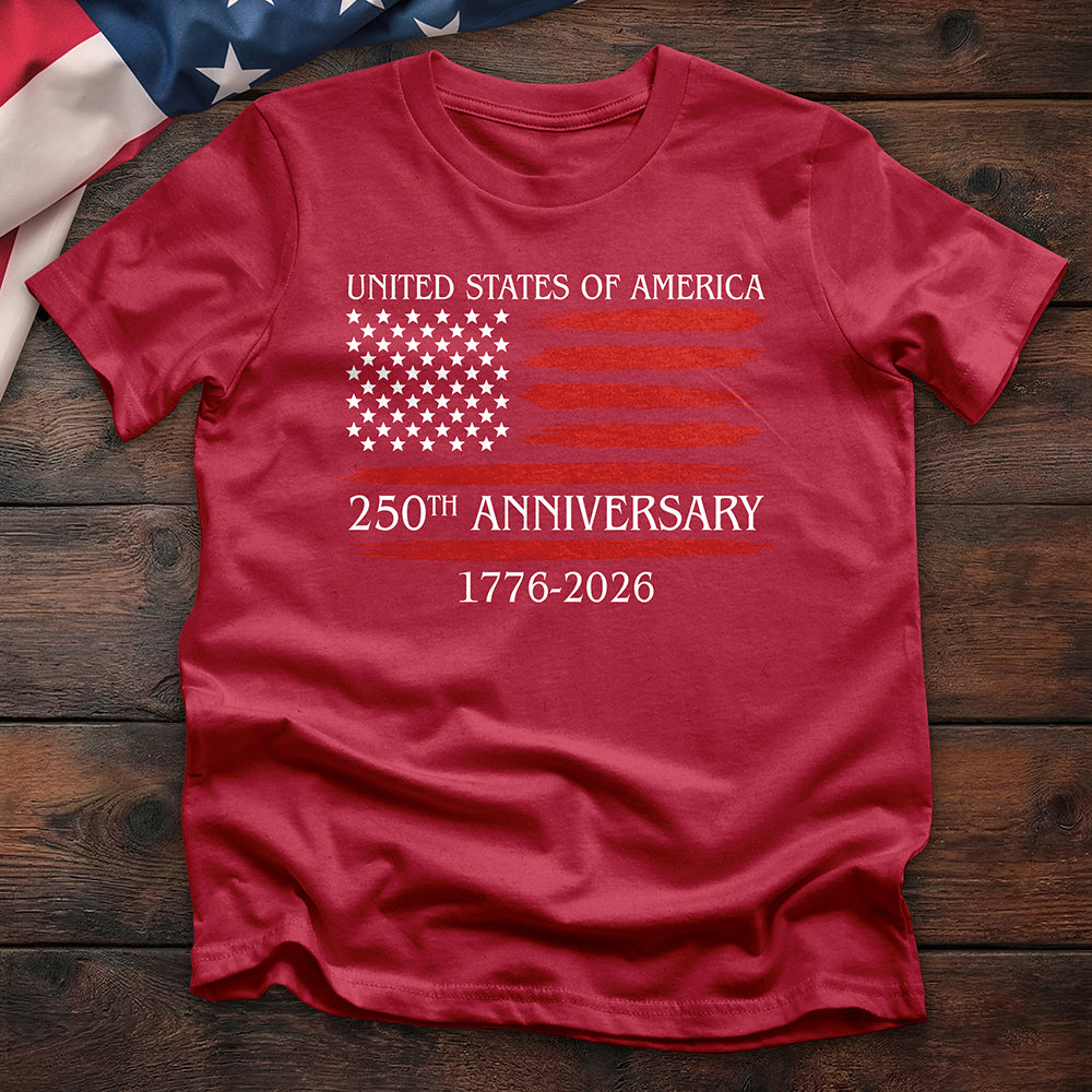 250th Anniversary Distressed Flag Tee - Special Offer