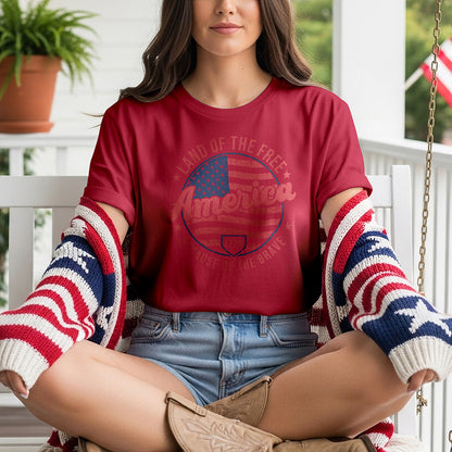Land of the Free Because of the Brave Tee