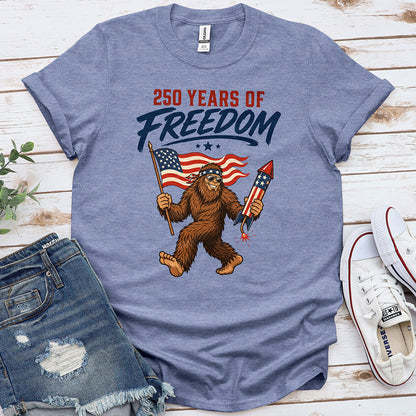 Bigfoot America 250 Tee — Heather Indigo
