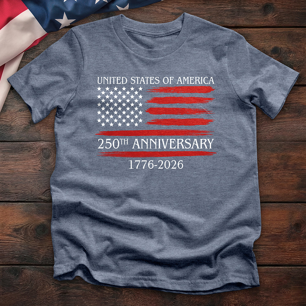 250th Anniversary Distressed Flag Tee - Special Offer