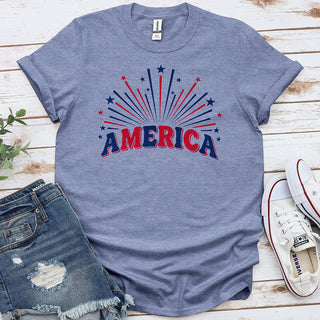 America Fireworks Tee