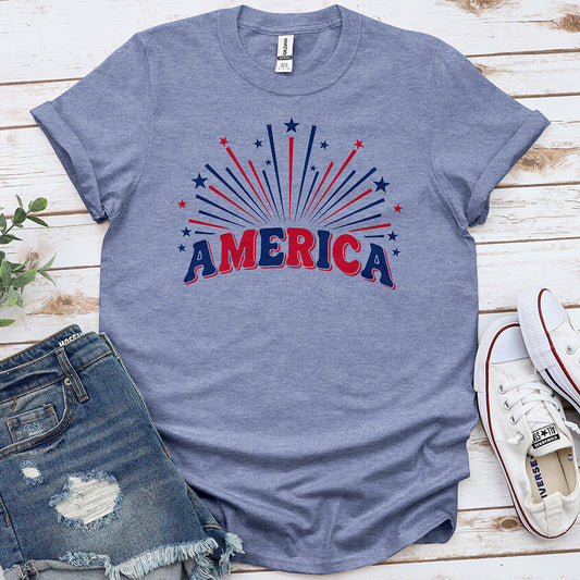 America Fireworks Tee