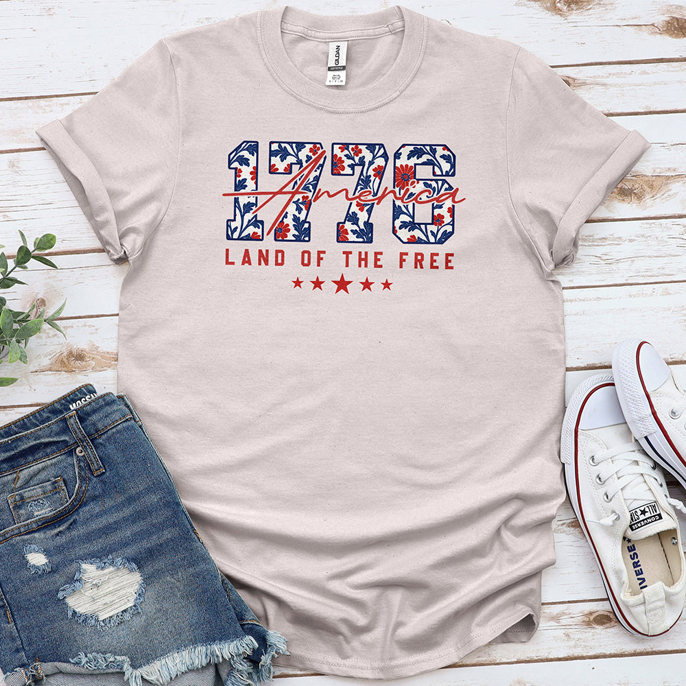America 1776 Land of the Free Tee - Special Offer