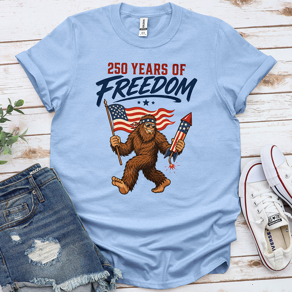 Bigfoot America 250 Tee — Light Blue