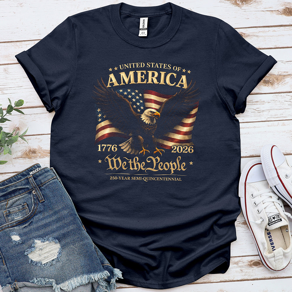 Eagle 250 years Tee — Navy