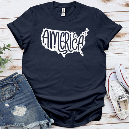 America Map Tee — Navy.jpg