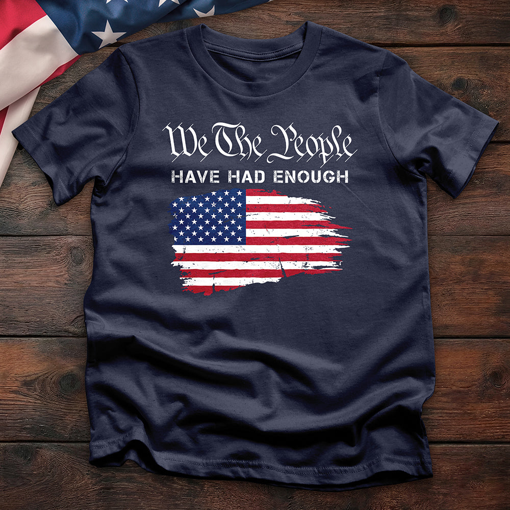 We the People Distressed Flag Tee