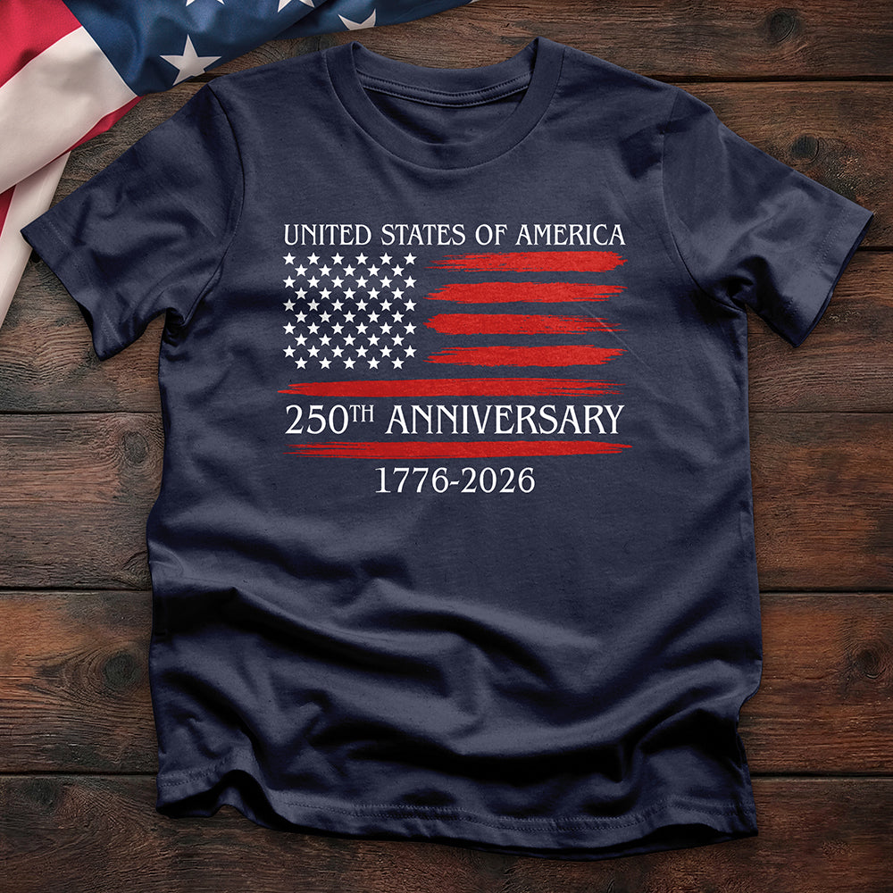 250th Anniversary Distressed Flag Tee - Special Offer
