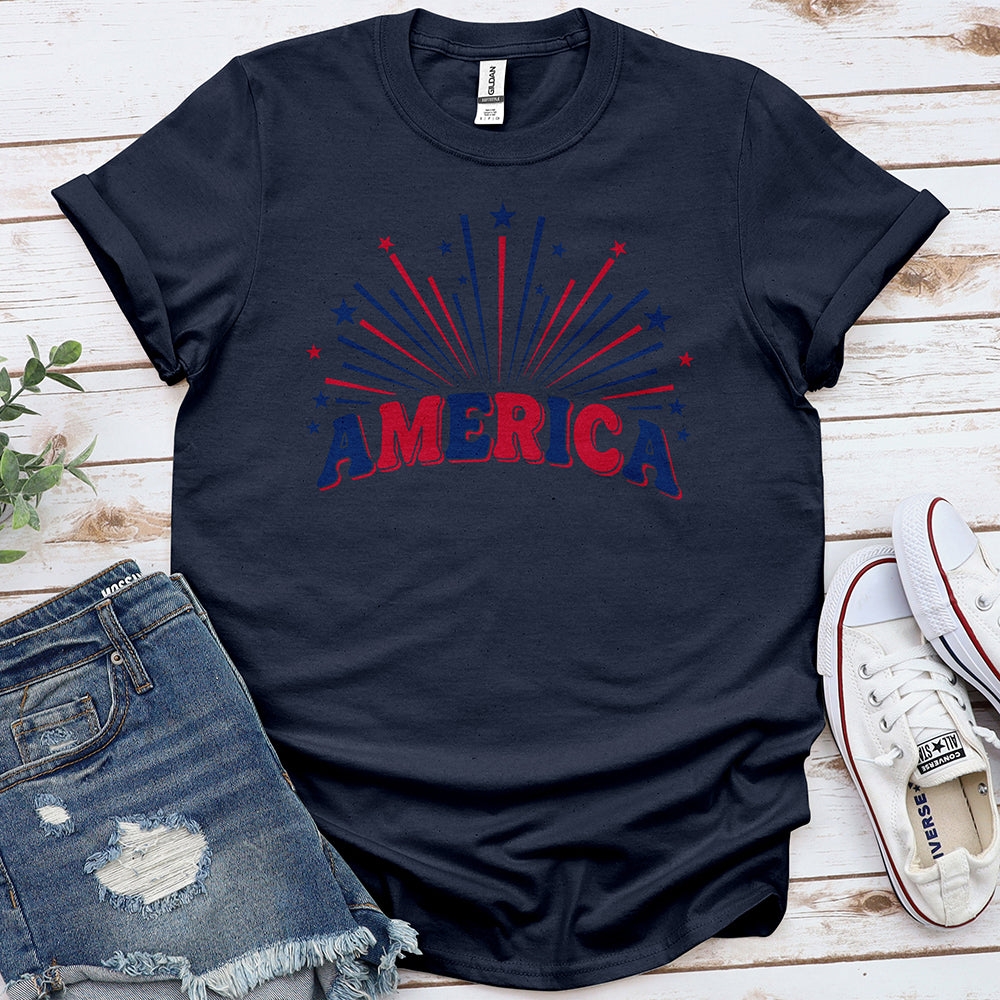 America Fireworks Tee