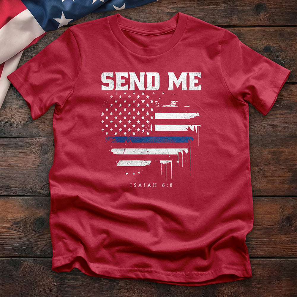 Send Me Isaiah 6:8 Line Tee — PAF-0063_MOCKUP_Mockup_Cardinal_Red.jpg