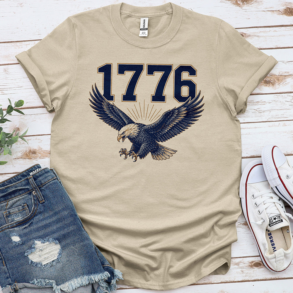 1776 Bald Eagle Tee — Sand