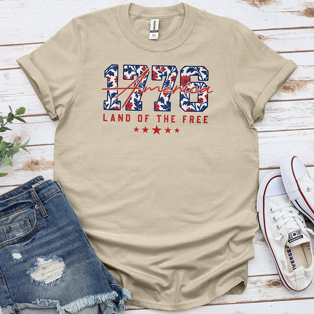 America 1776 Land of the Free Tee - Special Offer