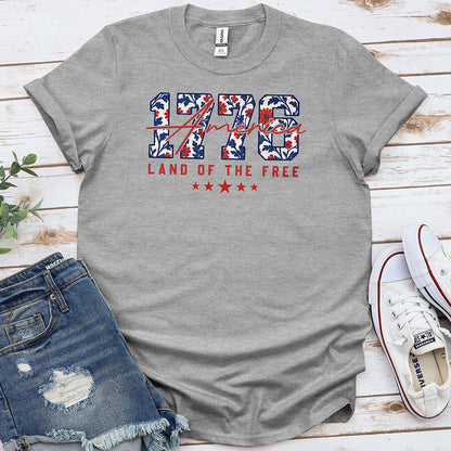 America 1776 Land of the Free Tee