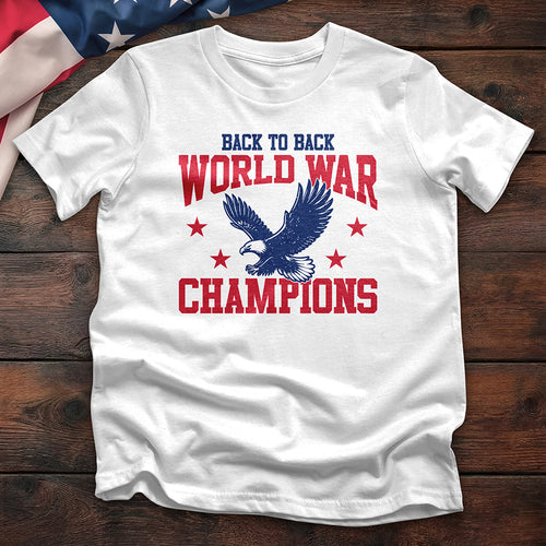 Back to Back World War Champs Tee — White
