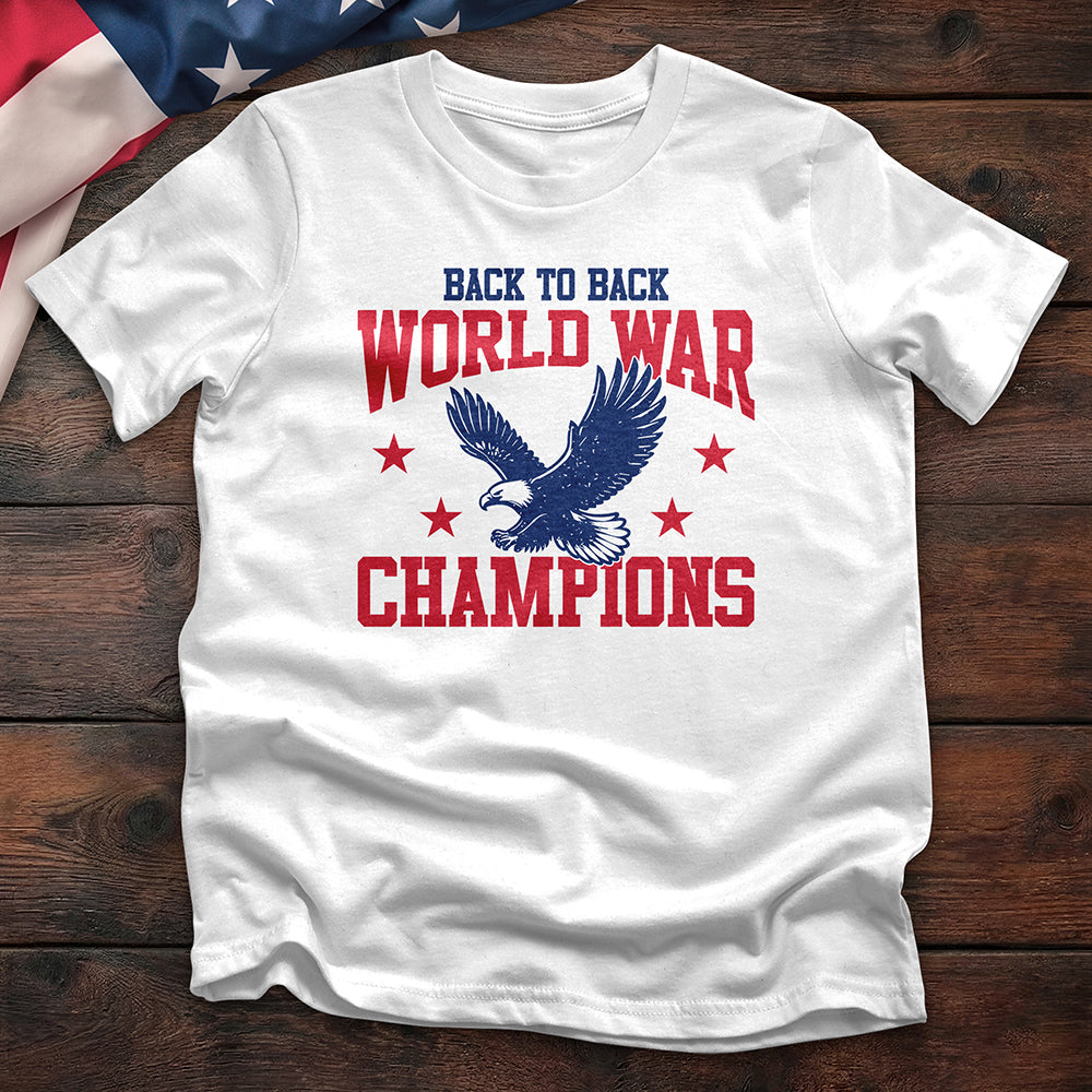 Back to Back World War Champs Tee — White