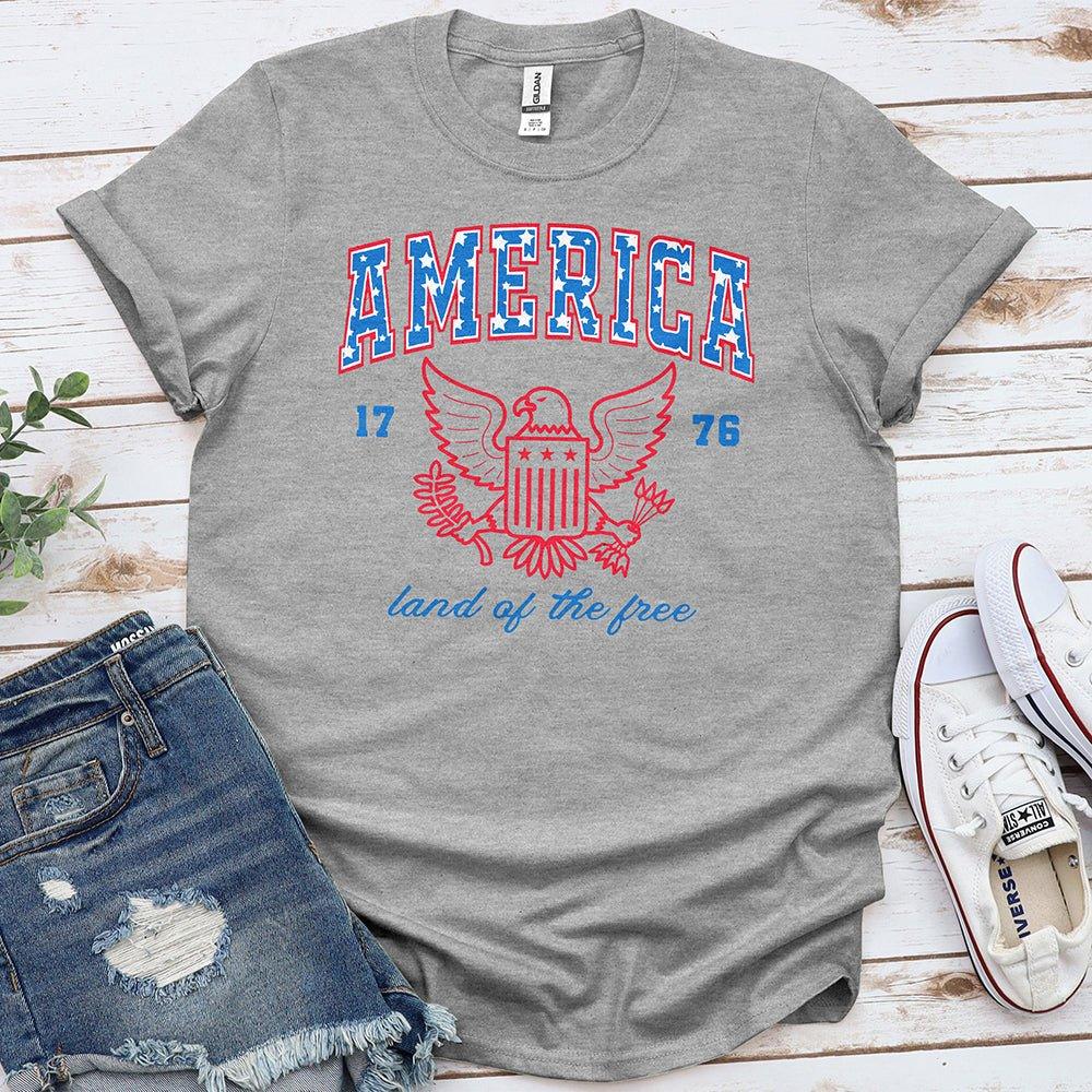 American Eagle Crest Tee - Proud & Free