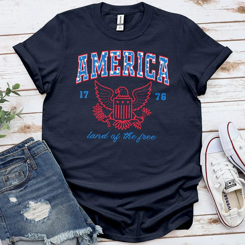 American Eagle Crest Tee - Proud & Free