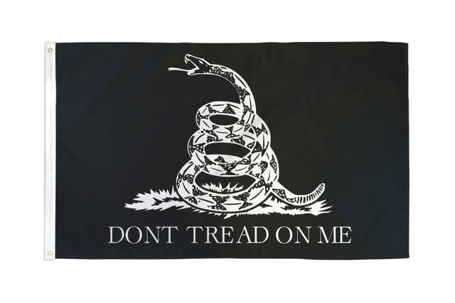Black Don’t Tread On Me Gadsden Flag flat supplier product image