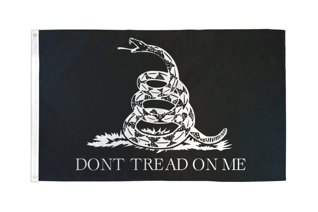 Black Don’t Tread On Me Gadsden Flag flat supplier product image