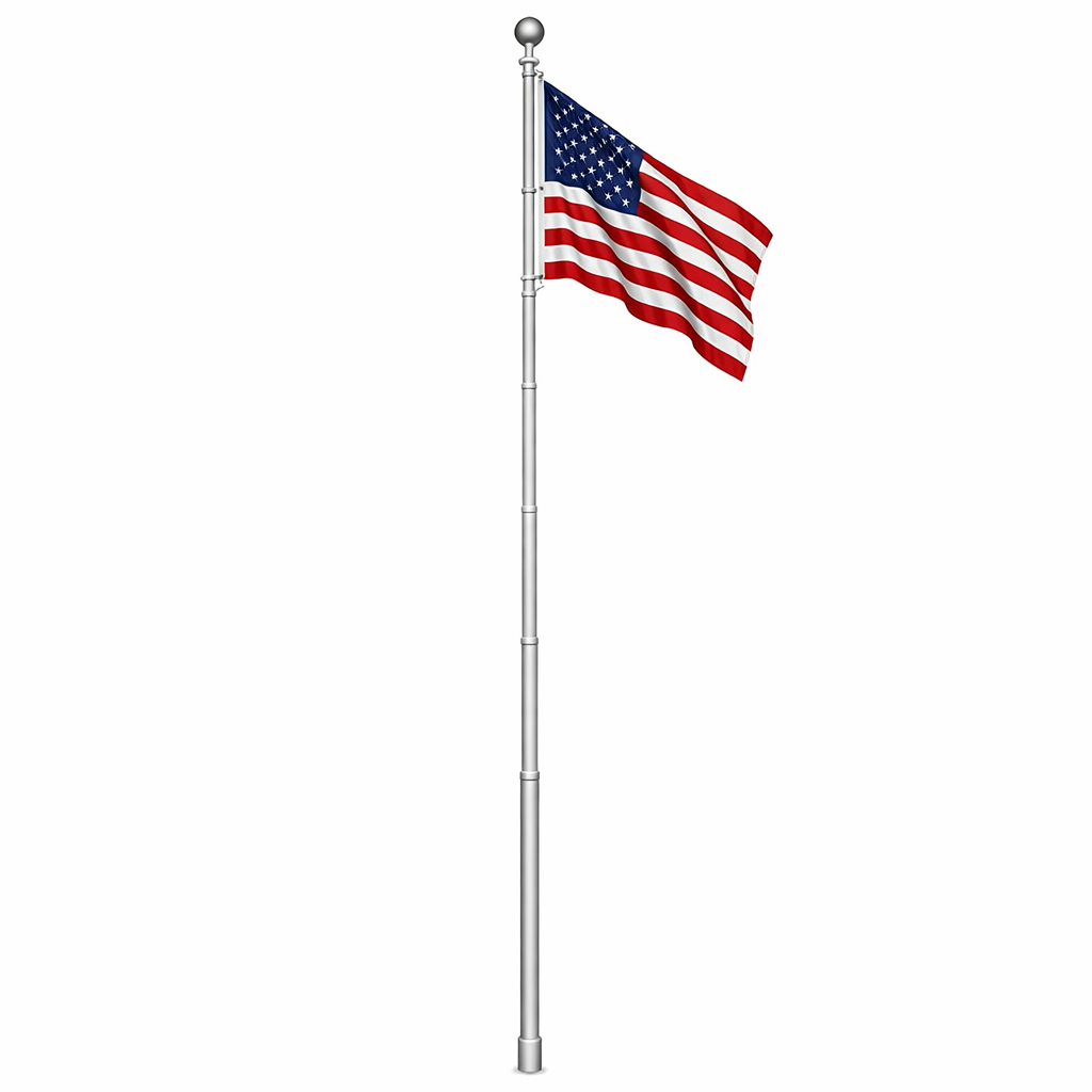 Studio White Background - Full pole extended