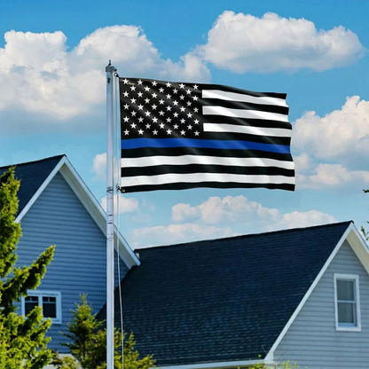 Thin Blue Line American Flag