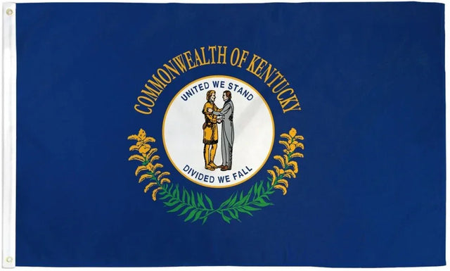 Kentucky state flag 3x5ft, blue background with state seal, Proud & Free store