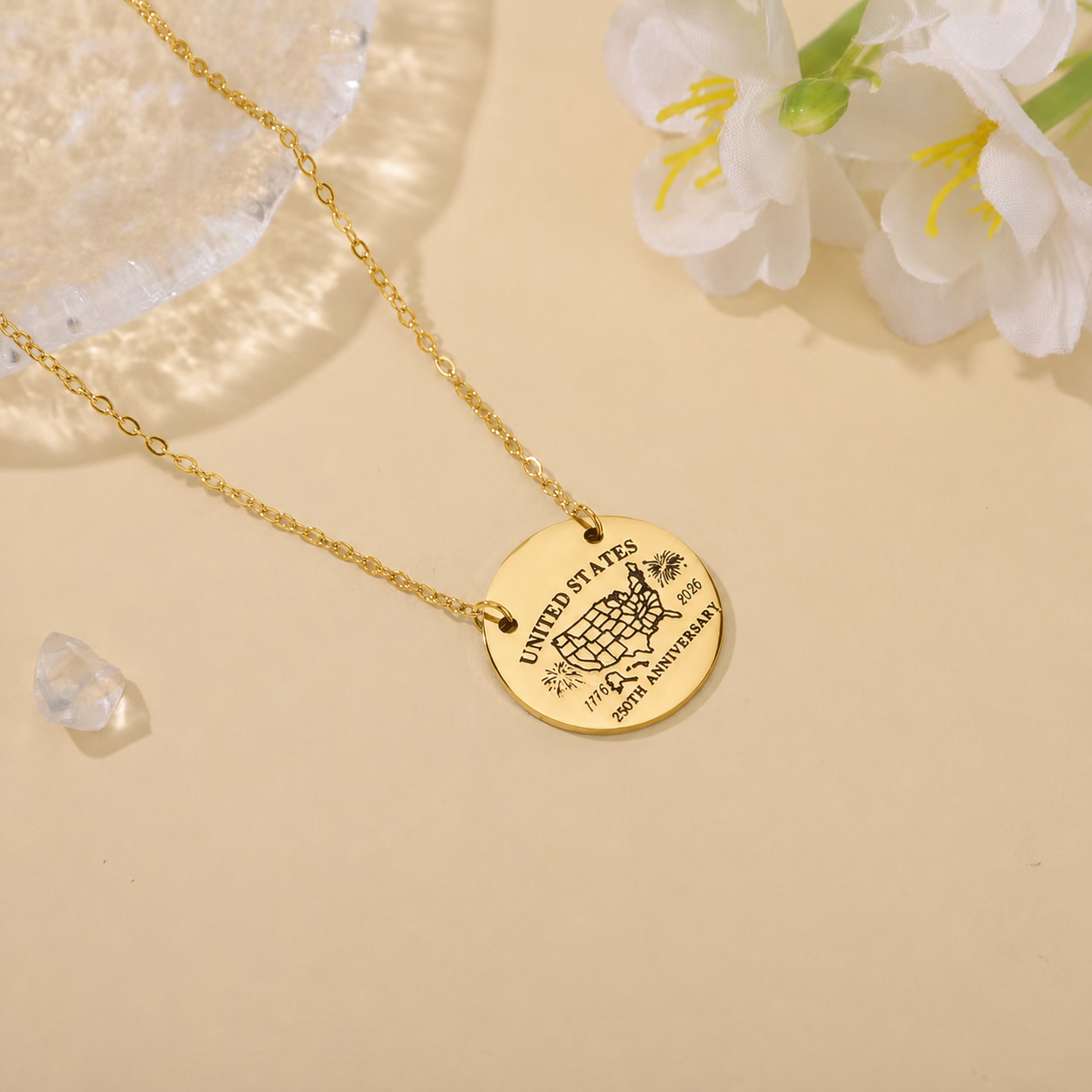 USA 250th Anniversary Necklace