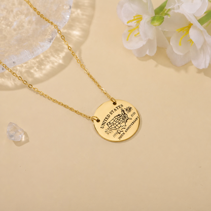 USA 250th Anniversary Necklace