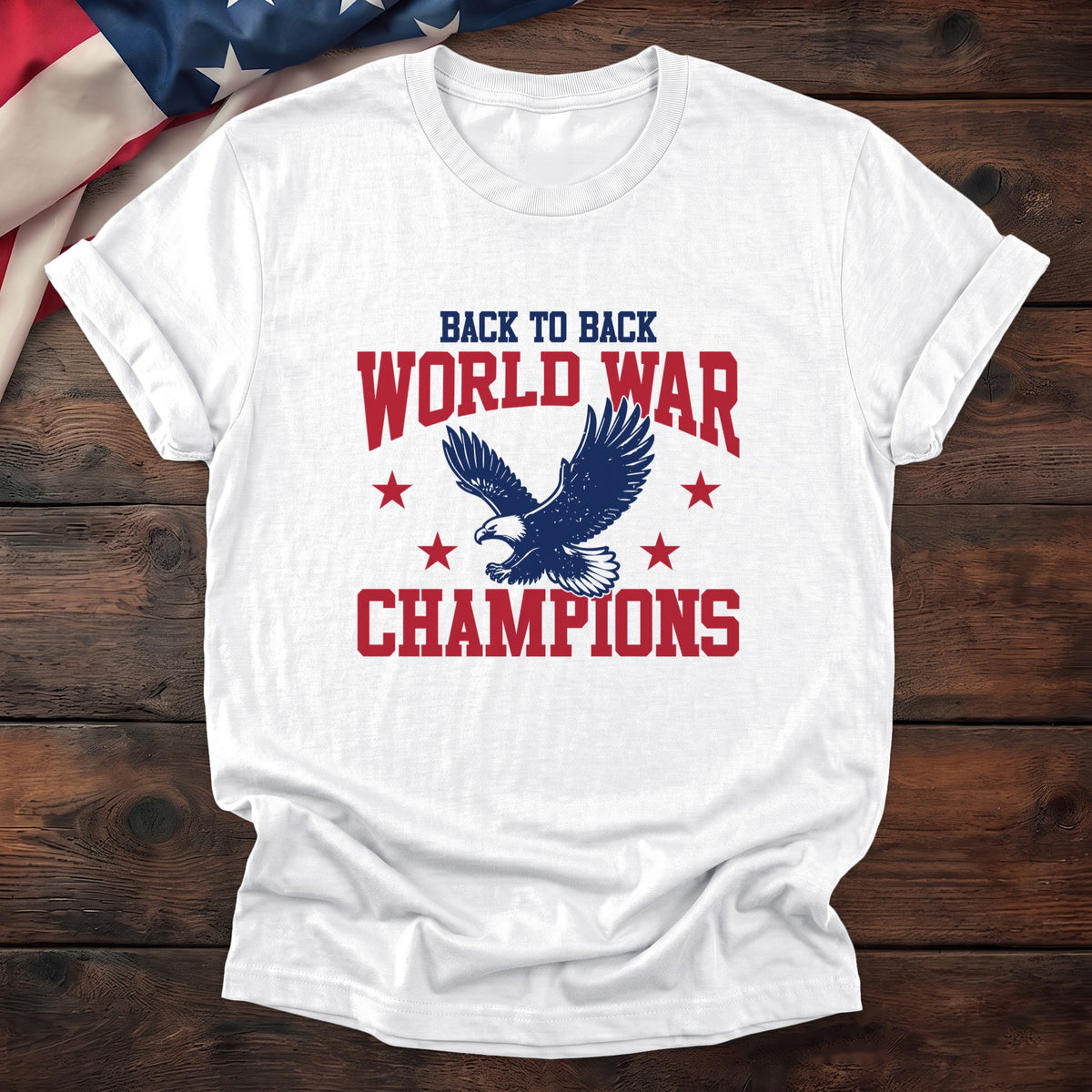 Back to Back World War Champs Tee - Special Offer — White
